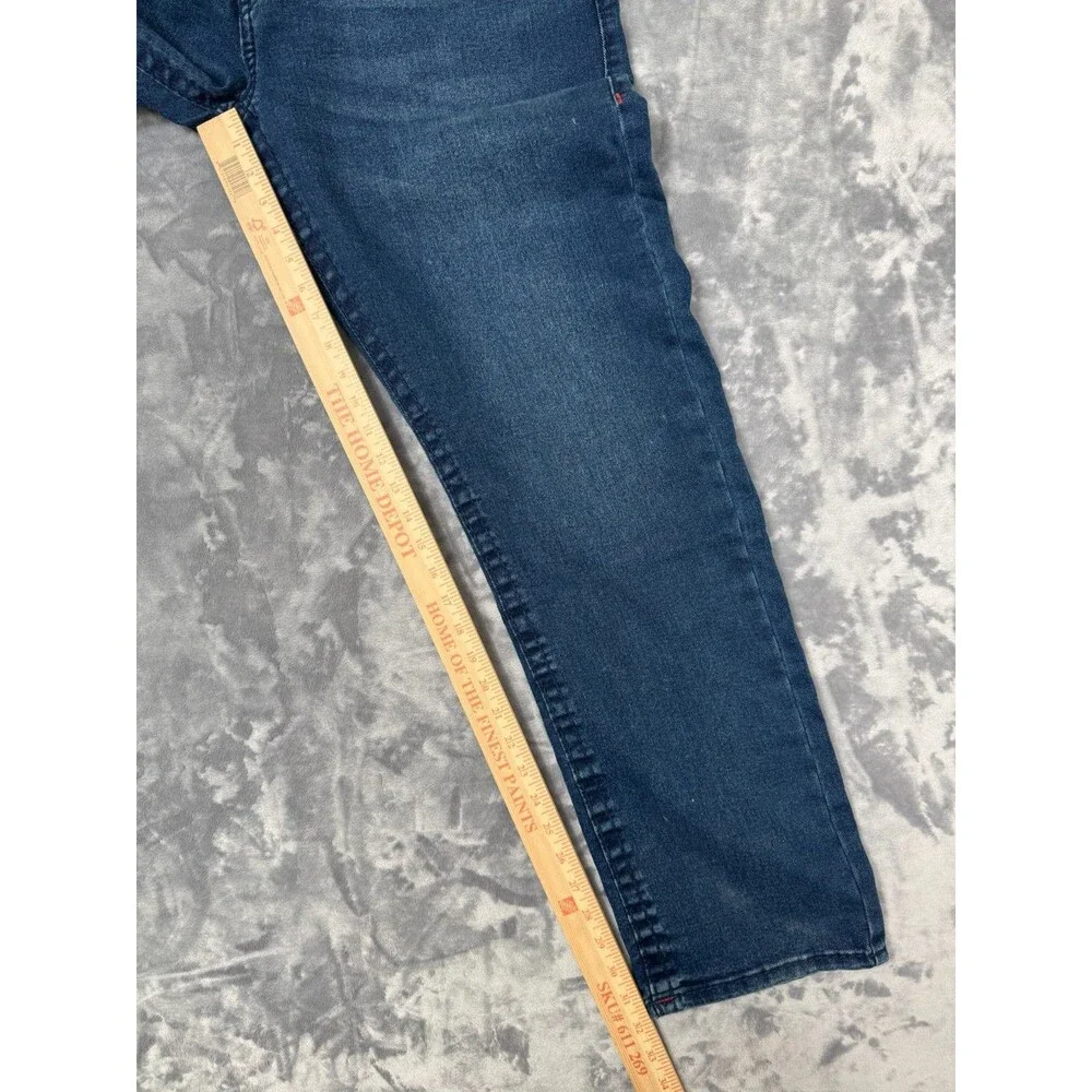 True Religion Men’s Jeans 36/32 Geno Big T Flap Slim Dark Shivering Wash NWT